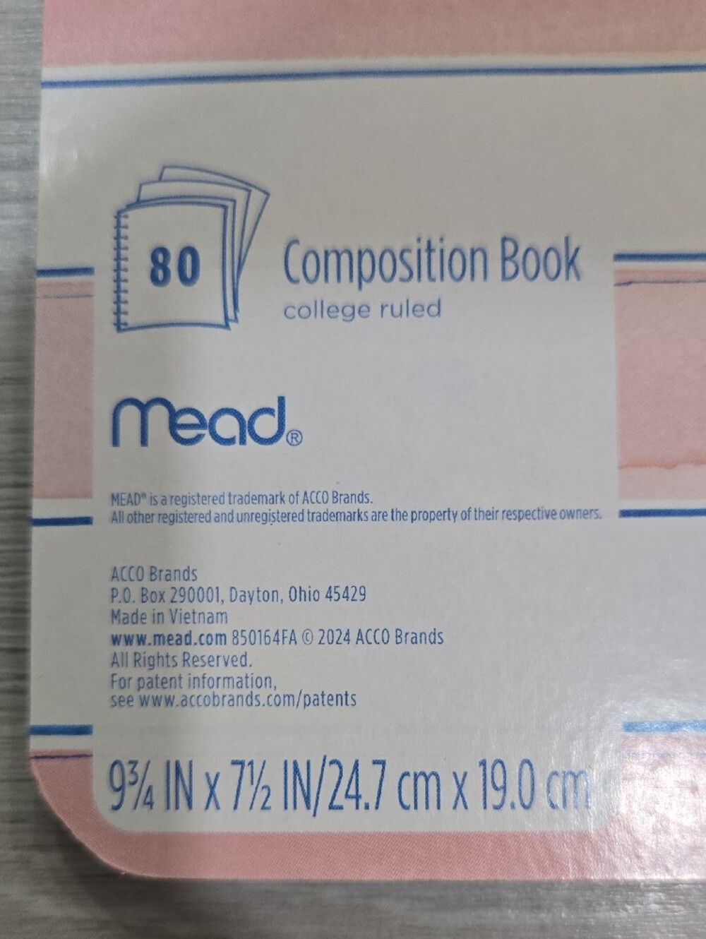 Mead Composition Book - Colled Ruled - Picture 4 of 5